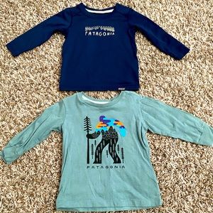 Pair of Patagonia long sleeve shirts